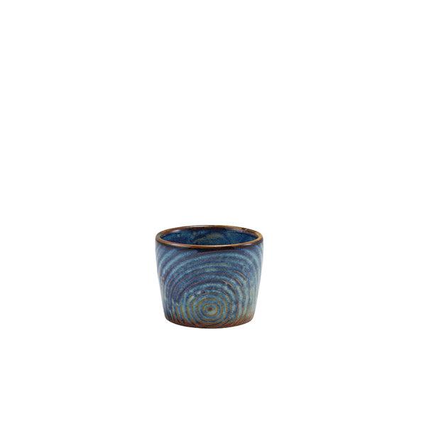 Terra Porcelain Aqua Blue Organic Dip Pot 9cl/3oz - BESPOKE 77