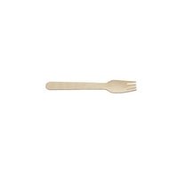 GenWare Birchwood Disposable Forks (100pcs) - BESPOKE 77