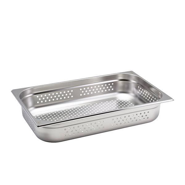 Perforated St/St Gastronorm Pan 1/1 - 100mm Deep - BESPOKE 77