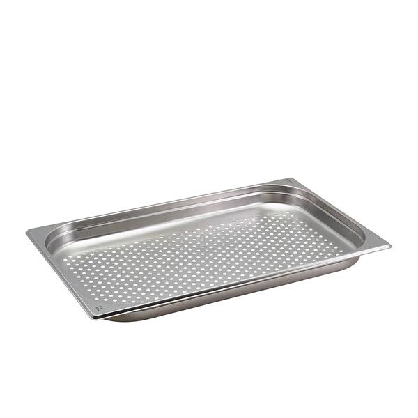 Perforated St/St Gastronorm Pan 1/1 - 40mm Deep - BESPOKE 77