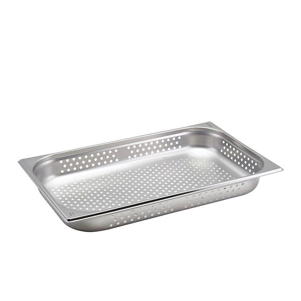 Perforated St/St Gastronorm Pan 1/1 - 65mm Deep - BESPOKE 77