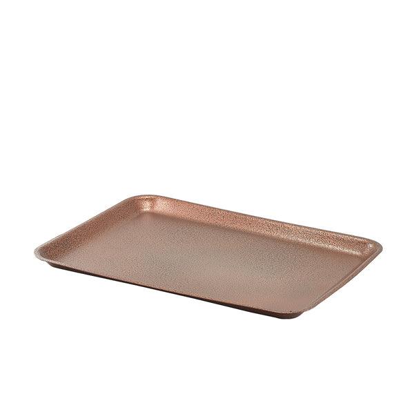 Galvanised Steel Tray 31.5x21.5x2cm Hammered Copper - BESPOKE 77