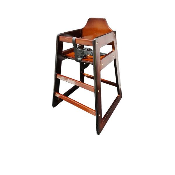 Wooden High Chair - Dark Wood - BESPOKE 77