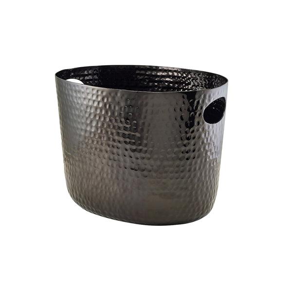 GenWare Black Aluminium Hammered Wine Bucket 30.5cm - BESPOKE 77