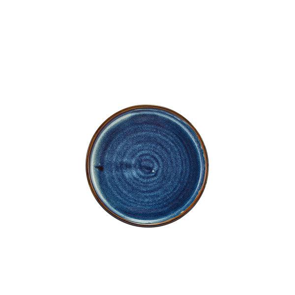 Terra Porcelain Aqua Blue Low Presentation Plate 14cm - BESPOKE 77