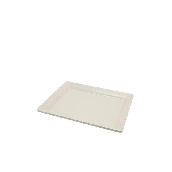 White Melamine Platter GN 1/2 Size 32 X 26cm - BESPOKE 77