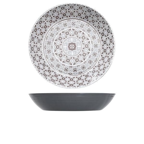 Grey Marrakesh Melamine Bowl 42.5 x 8cm - BESPOKE 77