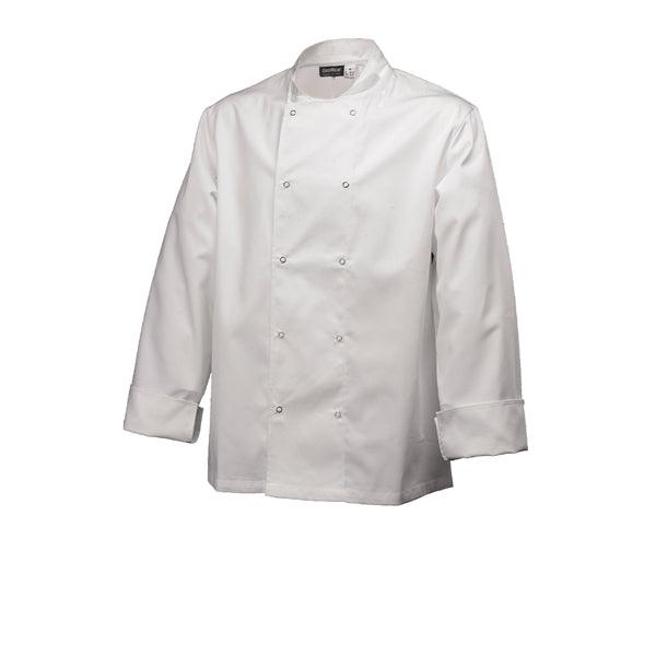 Basic Stud Jacket (Long Sleeve) White L Size - BESPOKE 77