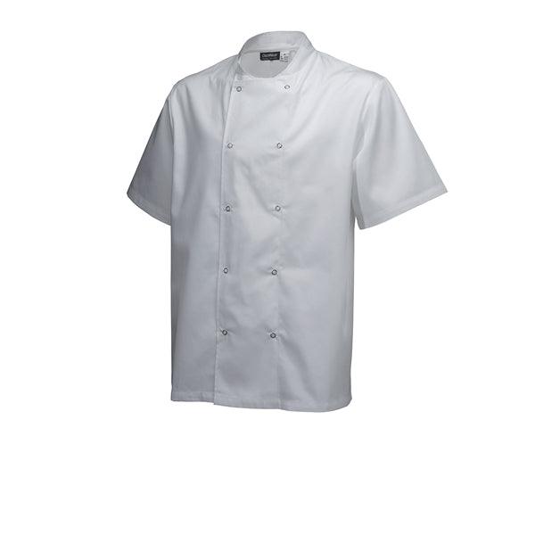 Basic Stud Jacket (Short Sleeve) White M Size - BESPOKE 77