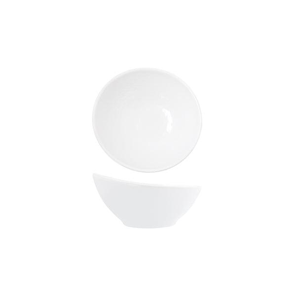 White Osaka Melamine Curved Bowl 14.4 x 14.1 x 7cm - BESPOKE 77