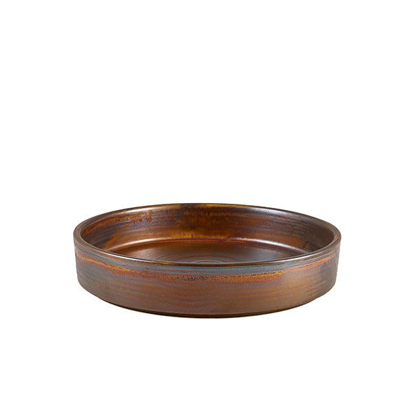 Terra Porcelain Rustic Copper Presentation Bowl 20.5cm - BESPOKE 77