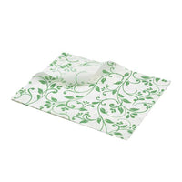Greaseproof Paper Green Floral Print 25 x 20cm - BESPOKE 77