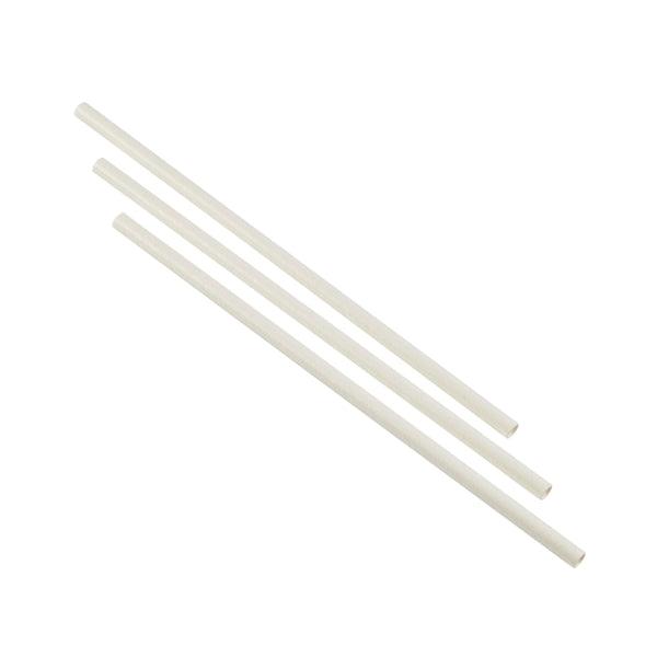 Paper Straws White 14cm (500pcs) - BESPOKE 77