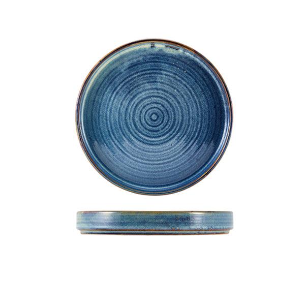 Terra Porcelain Aqua Blue Presentation Plate 18cm - BESPOKE 77