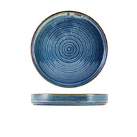 Terra Porcelain Aqua Blue Presentation Plate 20.5cm - BESPOKE 77