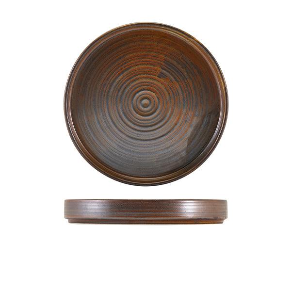 Terra Porcelain Rustic Copper Presentation Plate 20.5cm - BESPOKE 77