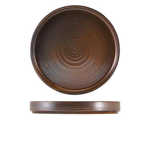 Terra Porcelain Rustic Copper Presentation Plate 26cm - BESPOKE 77