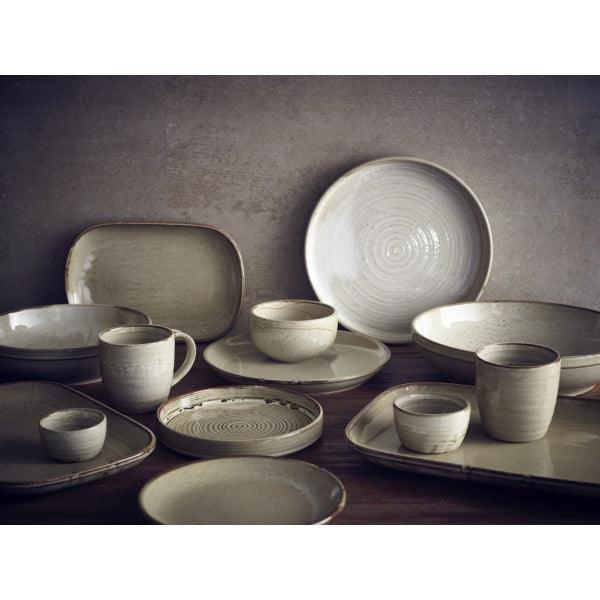 Terra Porcelain Grey Rectangular Plate 24 x 16.5cm - BESPOKE 77