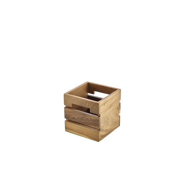 Genware Acacia Wood Box/Riser 15cm - BESPOKE 77