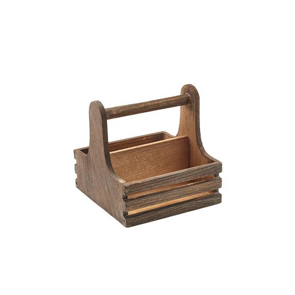 Small Rustic Wooden Table Caddy - BESPOKE 77