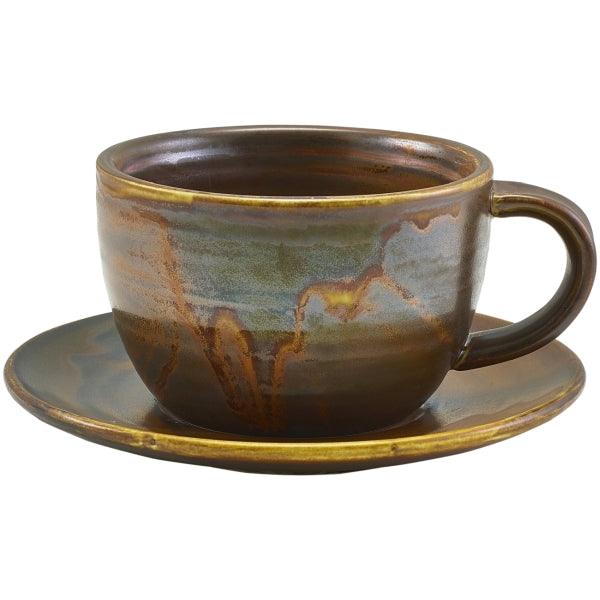 Terra Porcelain Rustic Copper Saucer 14.5cm - BESPOKE 77