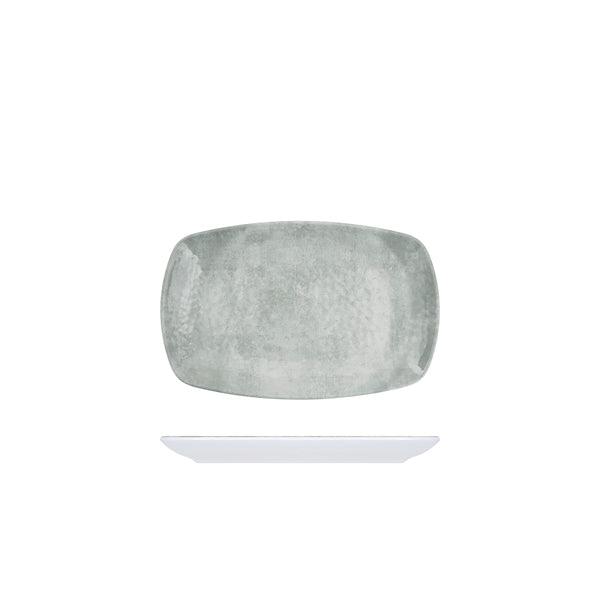White Shakti Stone Melamine Oblong Plate 23.5 x 15cm - BESPOKE 77