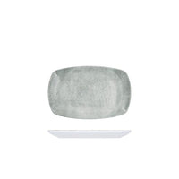 White Shakti Stone Melamine Oblong Plate 23.5 x 15cm - BESPOKE 77