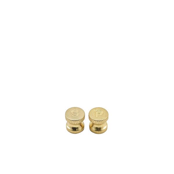 Engraved Gold Knobs For Salt/Pepper Grinders 6pcs - BESPOKE 77