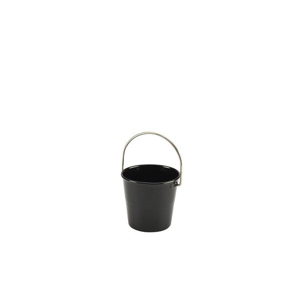 Stainless Steel Miniature Bucket 4.5cm Dia Black - BESPOKE 77