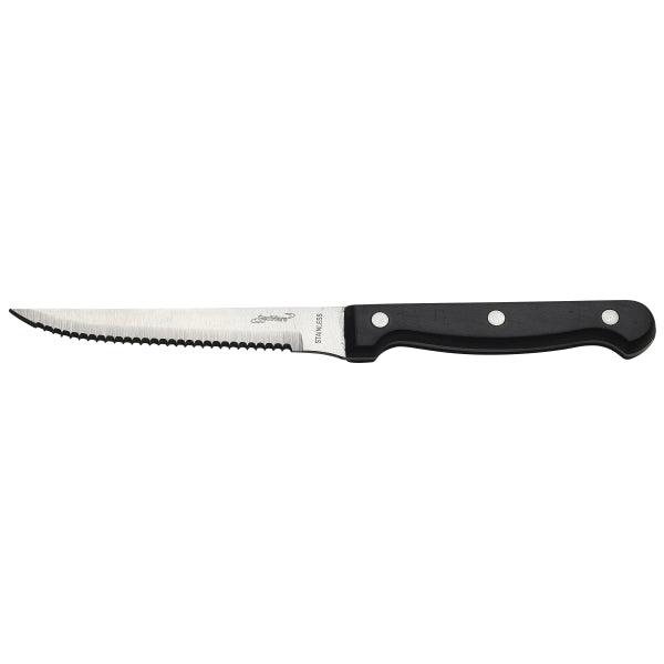 Steak Knife Black Poly Handle (Dozen) - BESPOKE 77