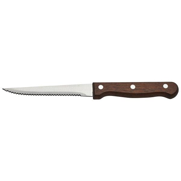 Steak Knife Dark Wood Handle Full Tang (Dozen) - BESPOKE 77