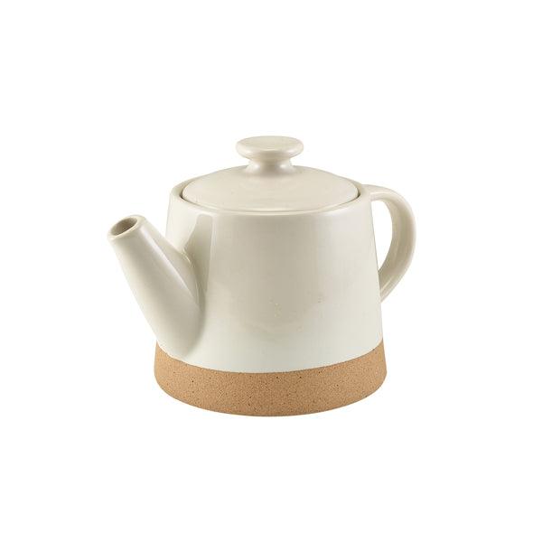 GenWare Kava White Stoneware Teapot 48cl/16.8oz - BESPOKE 77