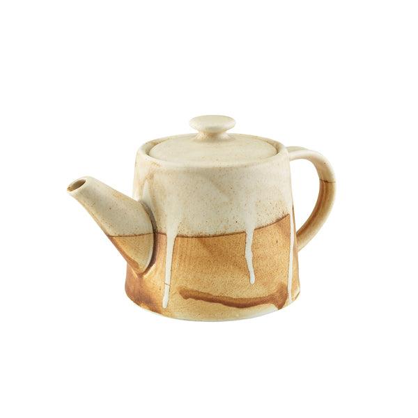 Terra Porcelain Roko Sand Teapot 50cl/17.6oz - BESPOKE 77