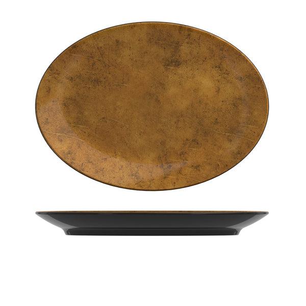 Copper/Black Utah Melamine Platter 34.5 x 25cm - BESPOKE 77