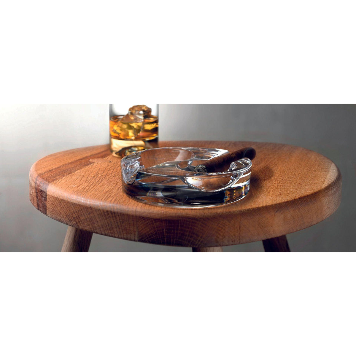 Small clear Glass Stackable Ashtray 4.25" (11cm) - BESPOKE77