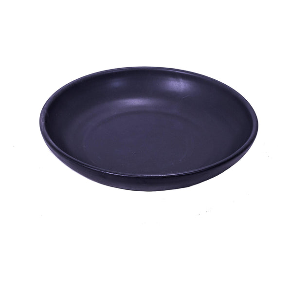 Charcoal Black Stoneware Coupe Bowl 23cm Dia - BESPOKE77