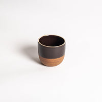 Mocha Brown Hazelnut Espresso Beaker with Tan Edge 190ml - BESPOKE77