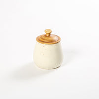 Vanilla Speckled Stoneware Sugar / Honey / Jam Pot 250ml - BESPOKE77