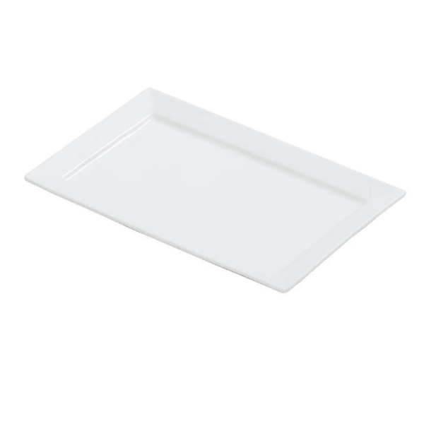Fresh White Porcelain Rectangular Plate - BESPOKE77