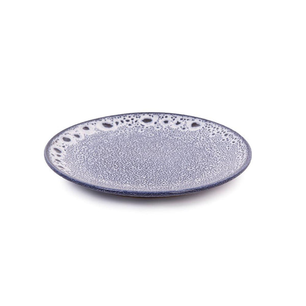 Speckled Sapphire Blue Stoneware 21cm Round Plate - BESPOKE77
