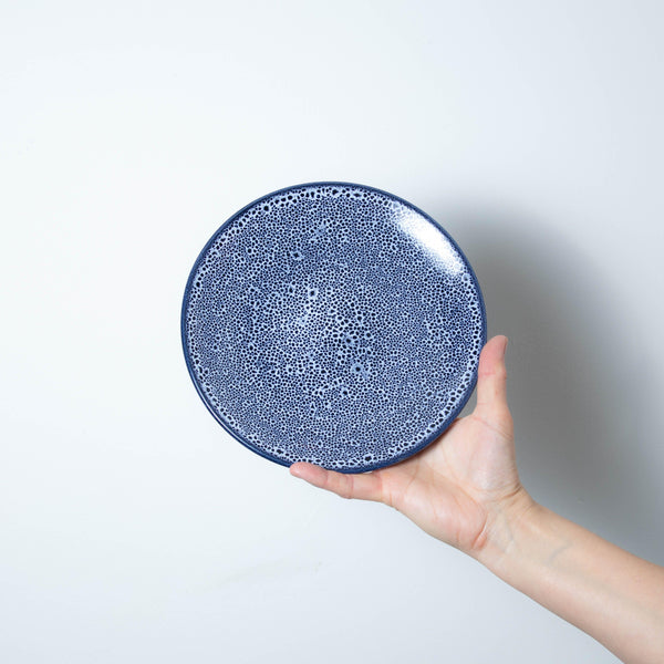 Speckled Sapphire Blue Stoneware 21cm Round Plate - BESPOKE77