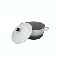 Ombre Grey Cast Aluminum Casserole Dish With Lid 2.5 Litre - BESPOKE77