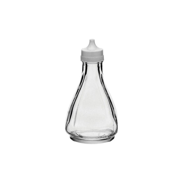 Glass Vinegar / Oil Bottle With White Plastic Top - BESPOKE77