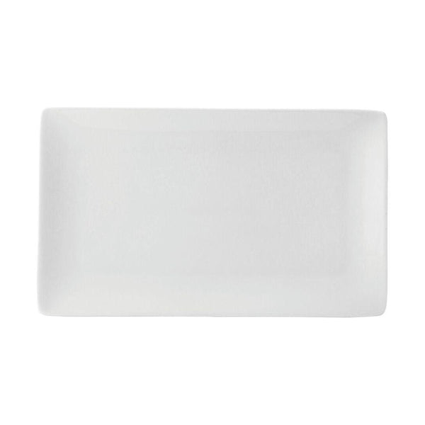 Pure White Porcelain Rectangular Plate 11x 6.25" (28 x 16cm) - BESPOKE77