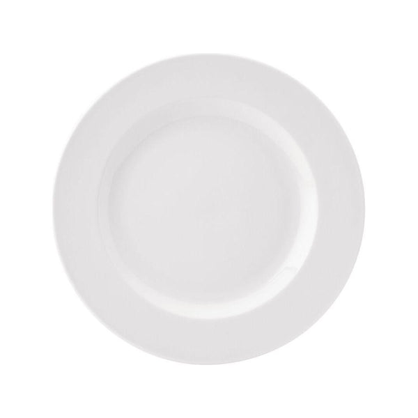 Pure White Porcelain Wide Rim Plates - BESPOKE77