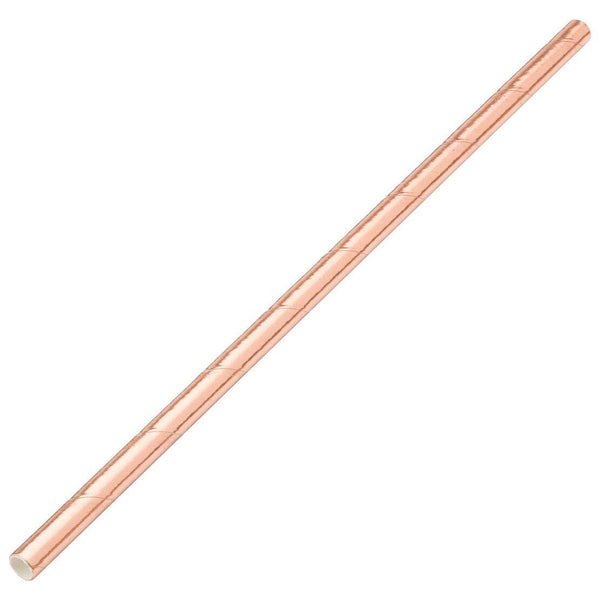 Paper Solid Copper Straw 8" (20cm) - BESPOKE77