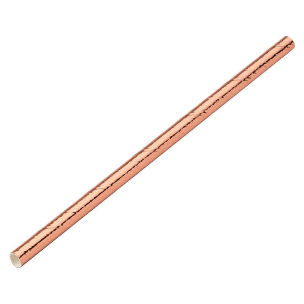Paper Copper Cocktail Straw 5.5" (14cm) 5mm Bore - BESPOKE77