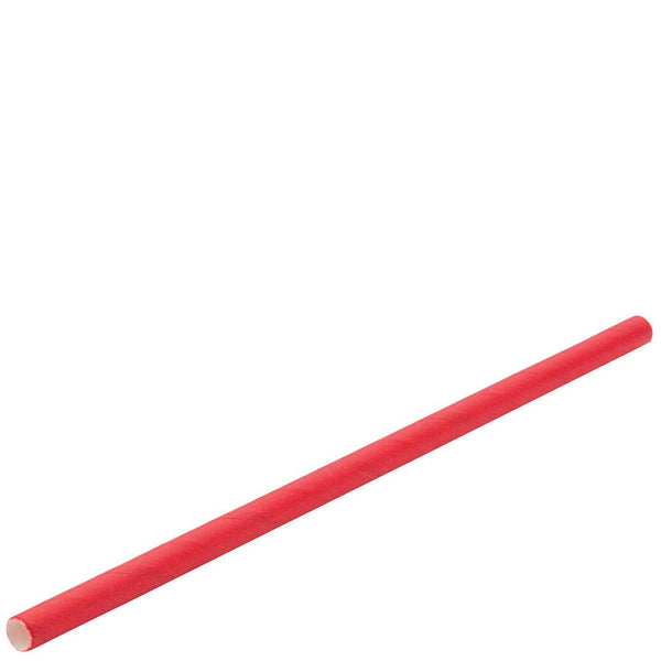 Paper Solid Red Cocktail Straw 5.5"(14cm) 5mm Bore - BESPOKE77
