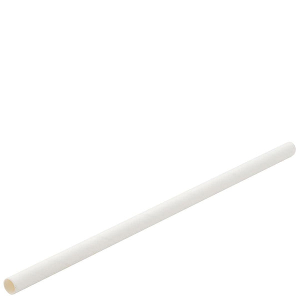 Paper White Cocktail Straw 5.5" (14cm) 5mm Bore - BESPOKE77