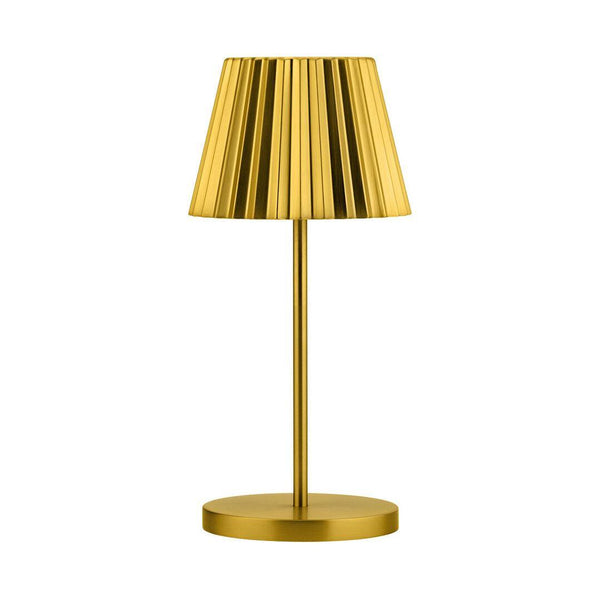 Dominica LED Cordless Lamp 26cm - Brushed Gold - BESPOKE77